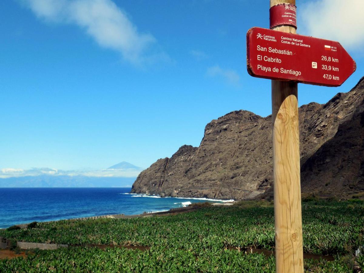 Casa La Sabina Roja 1 - Casa Con Impresionantes Vistas Sobre Hermigua Y El Mar Buitenkant foto