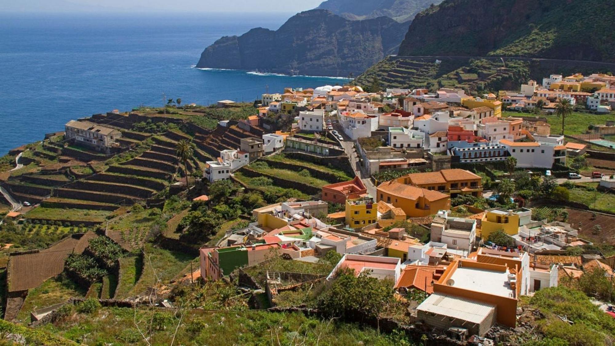 Casa La Sabina Roja 1 - Casa Con Impresionantes Vistas Sobre Hermigua Y El Mar Buitenkant foto